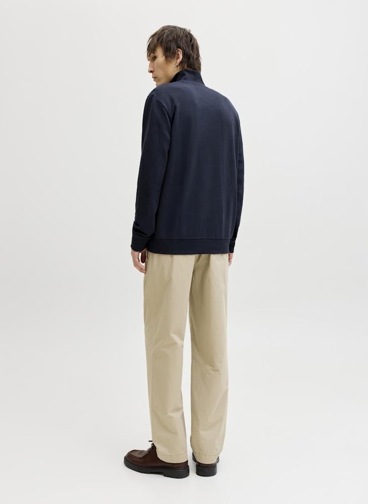 JACK & JONES Logo half Zip High Neck Sweatshirt - Image 2