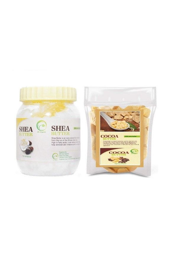 SK ORGANIC By Shea Butter And Cocoa Butter Combo 400 Gms Each  - Image 1