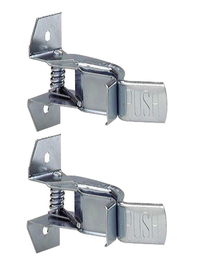 Wideskall Heavy Duty Metal Gaint Spring Grip Clamp Tool Hanger Wall Orgainzer for Garage Closet Brooms and Mops Wall Mount Holder (Pack of 2) - Image 1