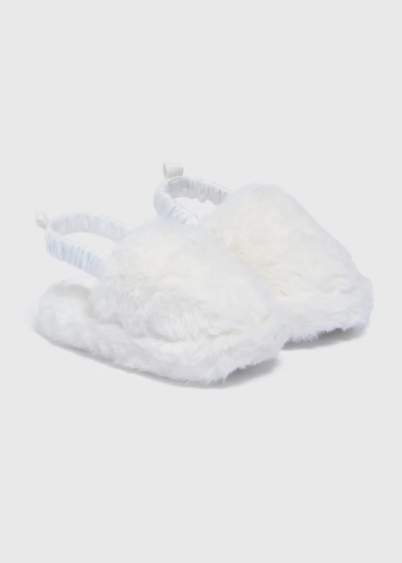 ماتلان Baby Cream Fur Slippers
