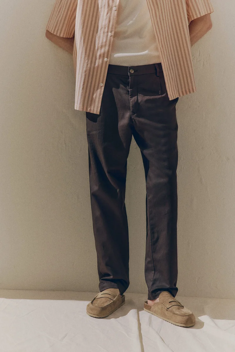 H&M Regular Fit Lyocell-blend trousers