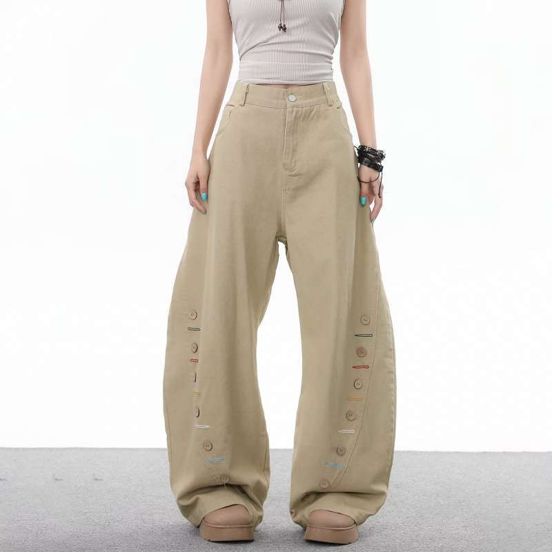 Unisex Classic Denim Jeans Loose Fit Daily Outdoor Wear - Image 1