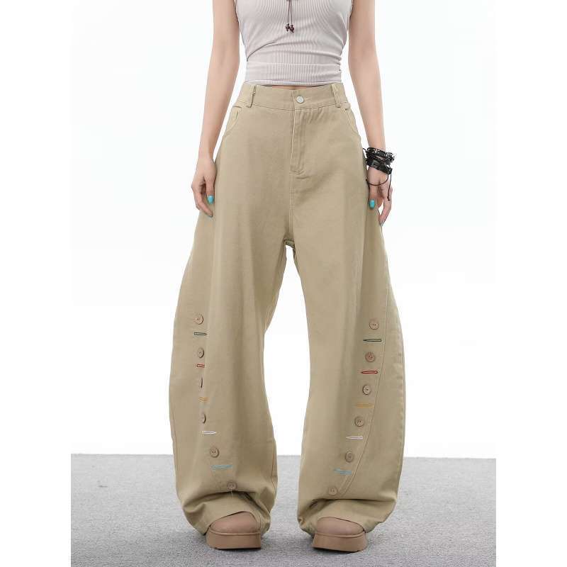 Unisex Classic Denim Jeans Loose Fit Daily Outdoor Wear - Image 2