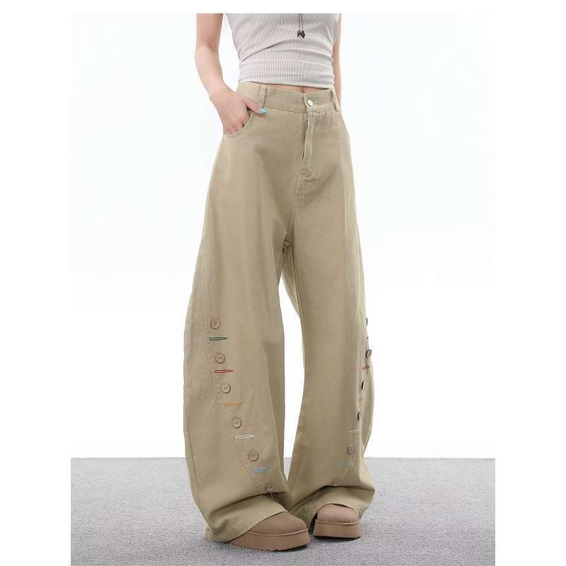 Unisex Classic Denim Jeans Loose Fit Daily Outdoor Wear - Image 3