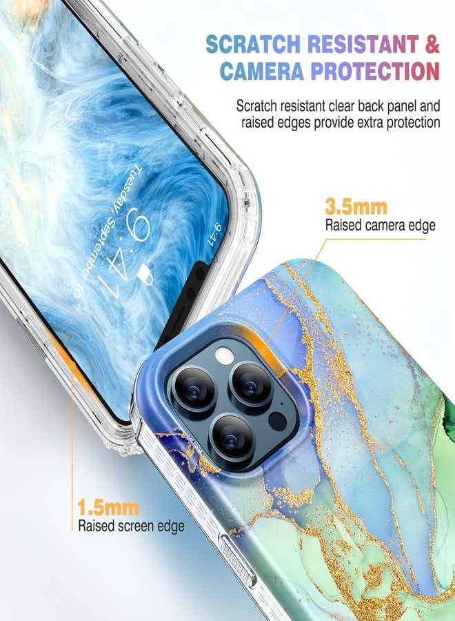 Miracase Designed for iPhone 12 Pro Max Case, Full Body Rugged Case with Built-in Touch Sensitive Anti-Scratch Screen Protector, Soft TPU Case Compatible with iPhone 12 Pro Max 6.7", Gilt Green - Image 4