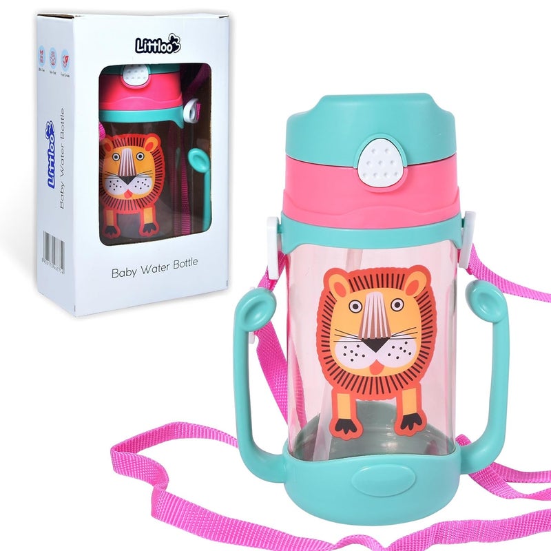 LITTLOO Baby Water Bottle (Blue) : Stay Hydrated with Safe & Spill-Free Design - 450 ml - Image 1
