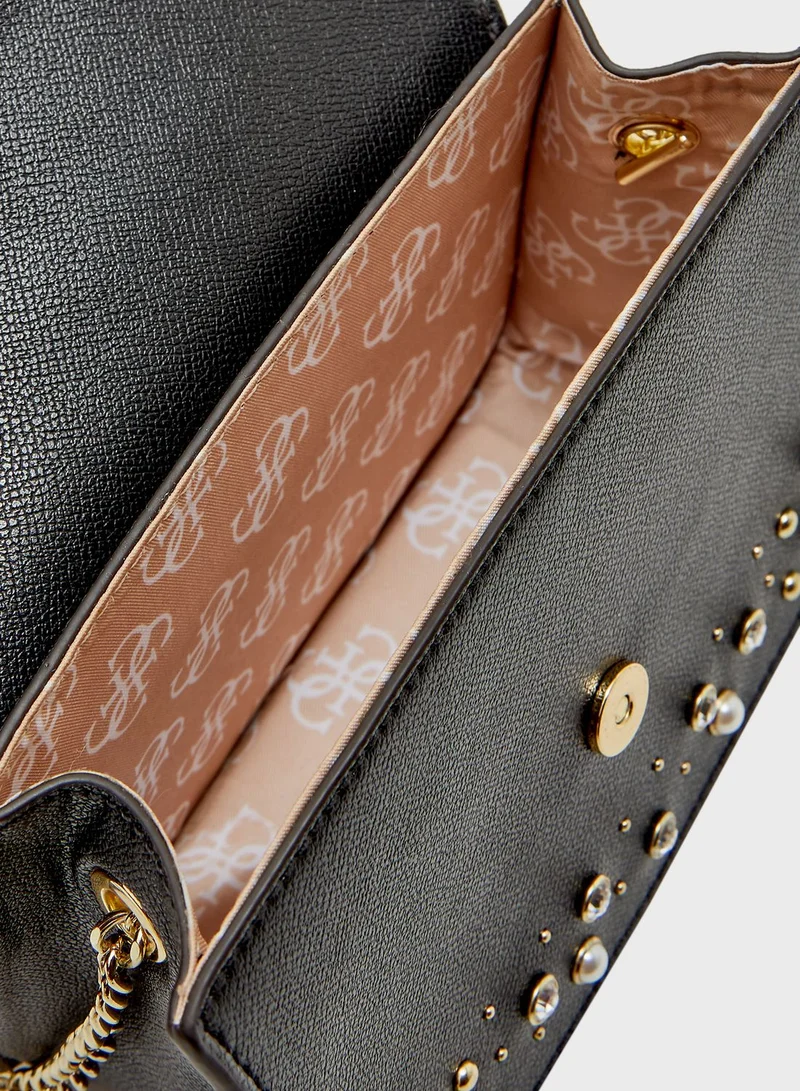 GUESS Kids Flap Over Studded Crossbody