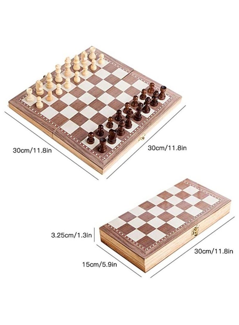 3-In-1 Chess - Checkers | Backgammon Board - Image 2