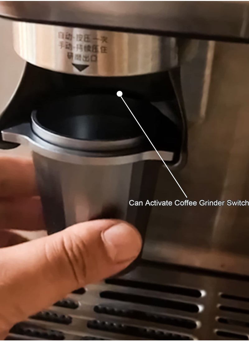 Generic - 54mm Espresso Portafilter Dosing Cup for Breville - Aluminum Alloy Dosing Cup with Grinder Switch Activation for Precise Coffee Measurement and Brewing. - Image 1