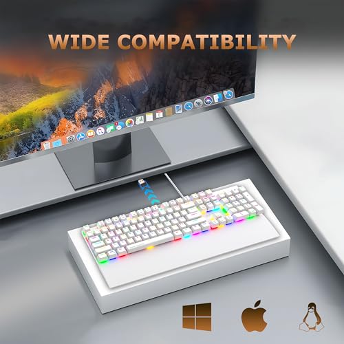 Ant Esports MK4100 RGB Mechanical Gaming Keyboard, Outemu Brown Switches Tactile & Clicky – Chroma RGB – Magnetic Wrist Rest – Double Shot ABS Keycaps, Hot Swappable Switches – Mercury - Image 3