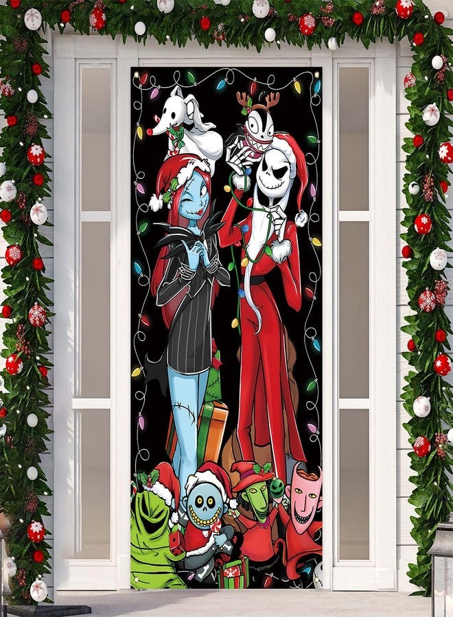 Yarcooly Christmas Decorations Door Cover Holiday Banner New Year Winter Xmas Decor Christmas Decorations for Home Party - Image 1