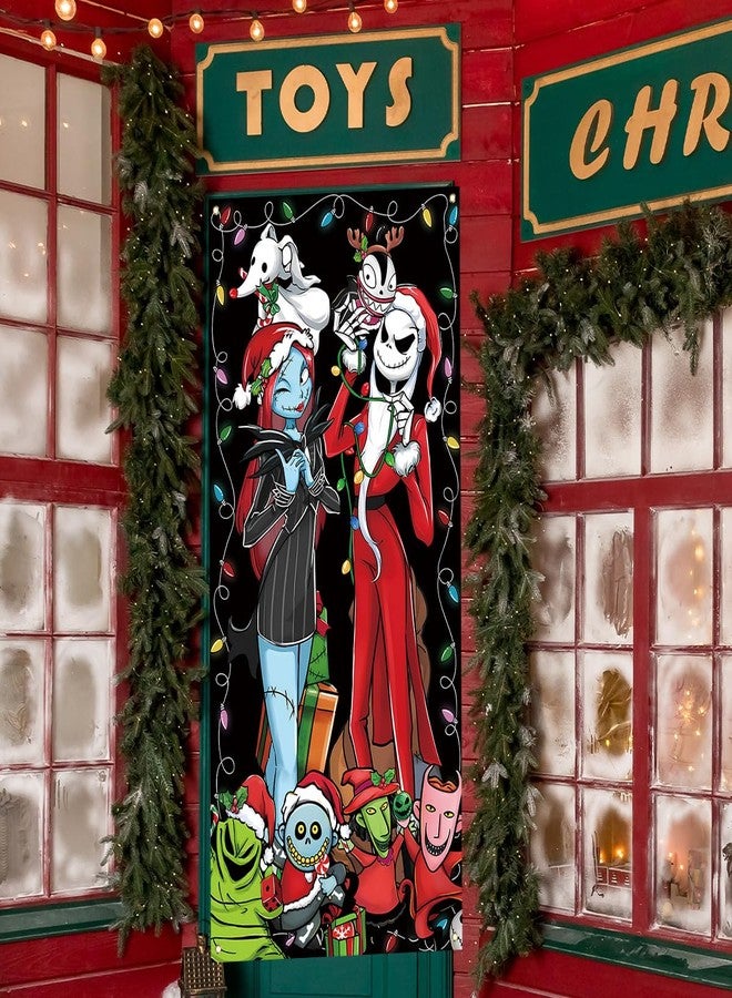 Yarcooly Christmas Decorations Door Cover Holiday Banner New Year Winter Xmas Decor Christmas Decorations for Home Party - Image 5