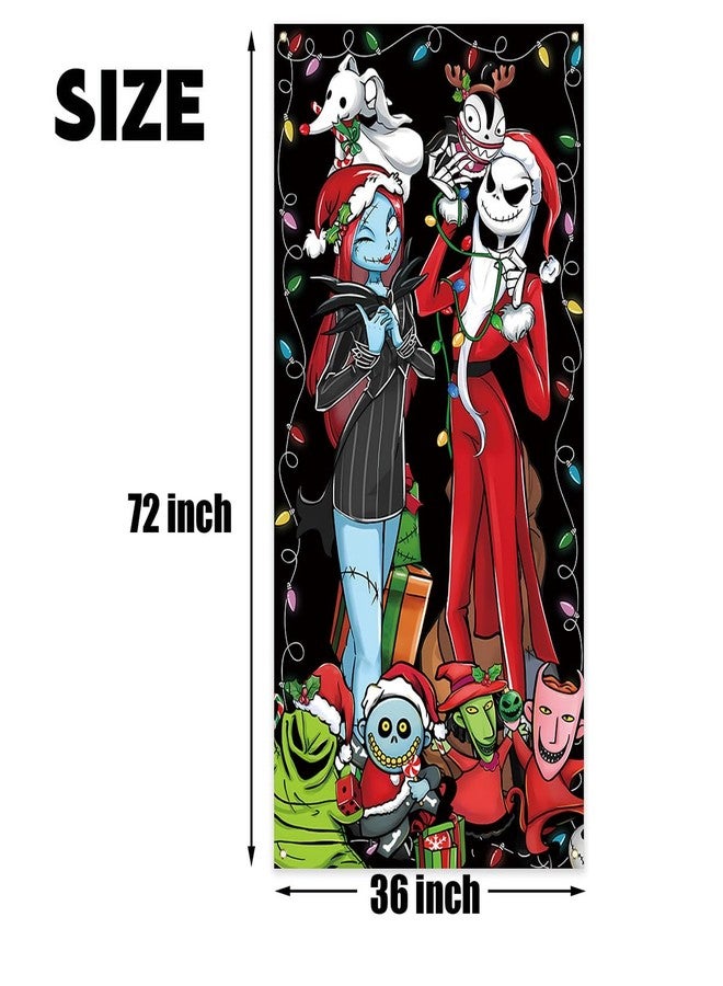 Yarcooly Christmas Decorations Door Cover Holiday Banner New Year Winter Xmas Decor Christmas Decorations for Home Party - Image 3
