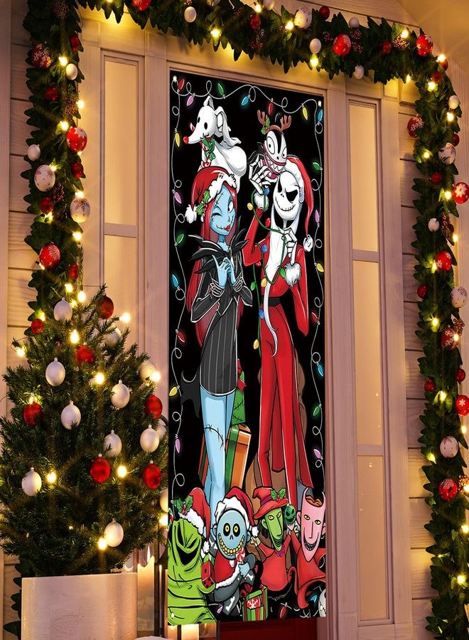 Yarcooly Christmas Decorations Door Cover Holiday Banner New Year Winter Xmas Decor Christmas Decorations for Home Party - Image 4