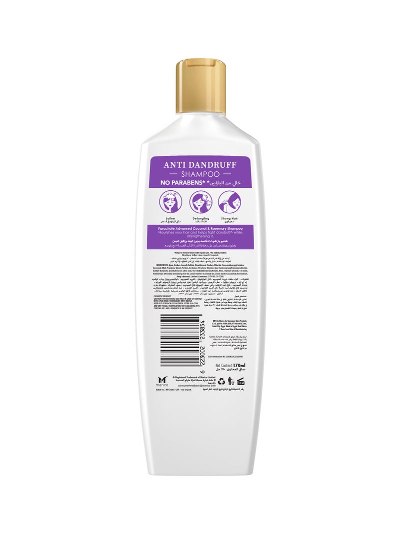 Parachute Advansed Anti Dandruff Shampoo With Rosemary And Coconut - Image 2