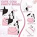Fumete 86 Pcs Cow Party Favors Supplies Include Cow Keychain Party Paper Bags Keychains Cow Silicone Bracelets Vinyl Stickers for Girls Kids Baby Shower Treat Goodie Birthday Supplies - Image 4
