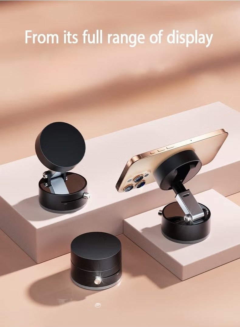 Magnetic Car Phone Holder, Suction Cup Mount, Multi-Angle Rotation, Includes Mirror Stickers, Magnetic Sheets, and Hex Wrench for Easy Installation - Image 5
