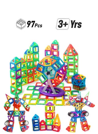 97 Pieces Building Block Toys Colorful Magnetic Geometric Durable Building Block Playset - pzsku/Z3EB9068ADC7472962832Z/45/1749119042/3c74add4-ac51-4896-bf06-55ace4bd56a1