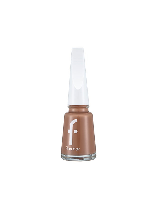 flormar Classic Nail Enamel With New Improved Formula And Thicker Brush - 079 Beige Desert 079 Beige Desert - Image 1