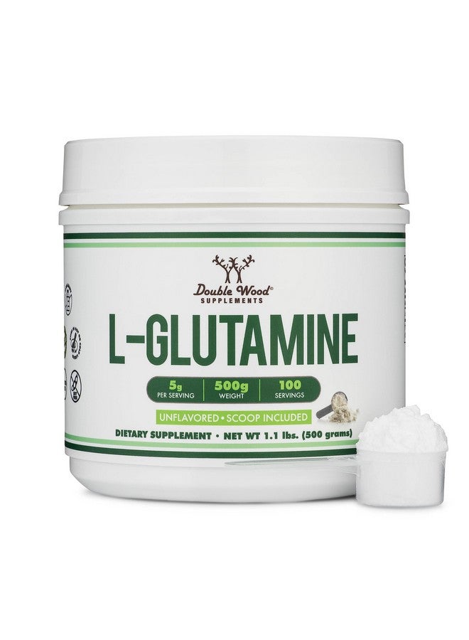 Double Wood Supplements L Glutamine Powder 1.1lbs (100 Servings of 5 Grams Each - Third Party Tested L-Glutamine Powder) Unflavored, Keto, Vegan Friendly (with Scoop) for Exercise Endurance and Gut Health by Double Wood - Image 4