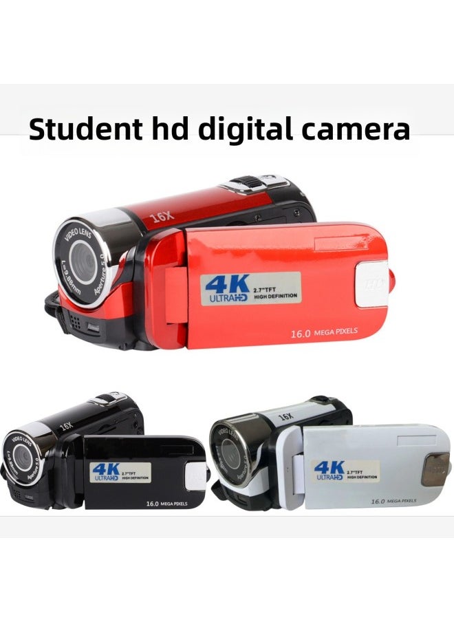 Generic 4K Digital Camera 2.7 Inch Camera Rotatable Screen 16x Digital Zoom DV Camera HD100-4K-Body Color:32GB Card Reader Send Adapter  - Image 2