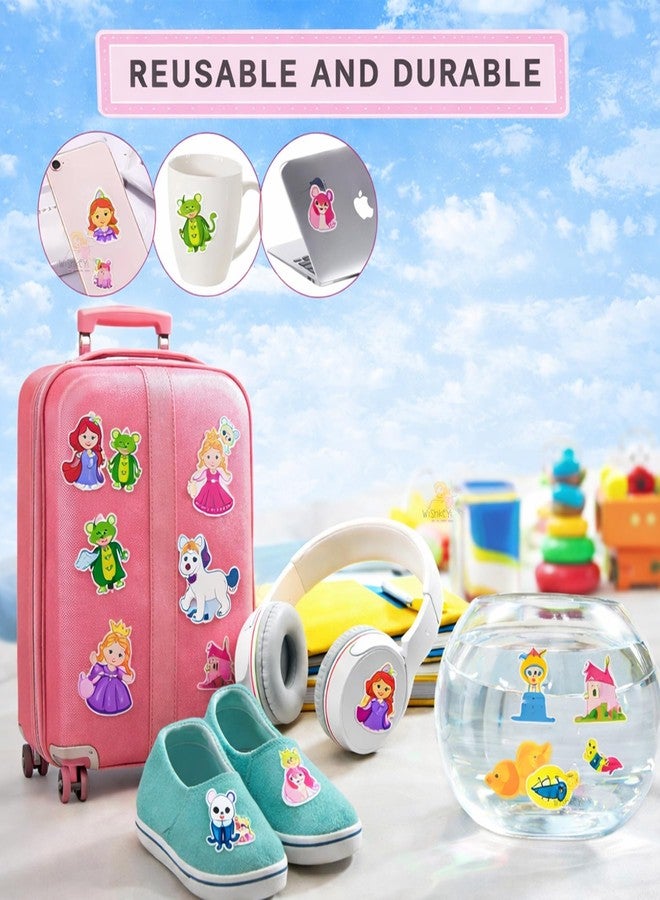 Wishkey Reusable Jelly Sticker Book for Kids 38 Pcs Fairy Princess Theme, Waterproof & Double Sided Activity Book, Educational Learning Toy for Girls, Travel Friendly Sticker Set for Toddlers Age 2+ - Image 5