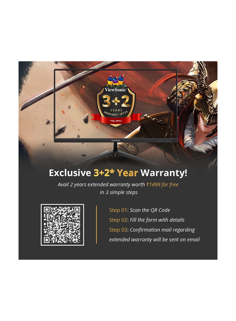 فيوسونيك شاشة ألعاب Omni مقاس 27 بوصة بدقة Full HD IPS سريعة مع 0.5 مللي ثانية 165 هرتز HDR10 AMD Free Sync Premium VESA Adaptive Sync 104% sRGB 2 مكبر صوت وضمان 5 سنوات عند التسجيل باللون الأسود - Image 3