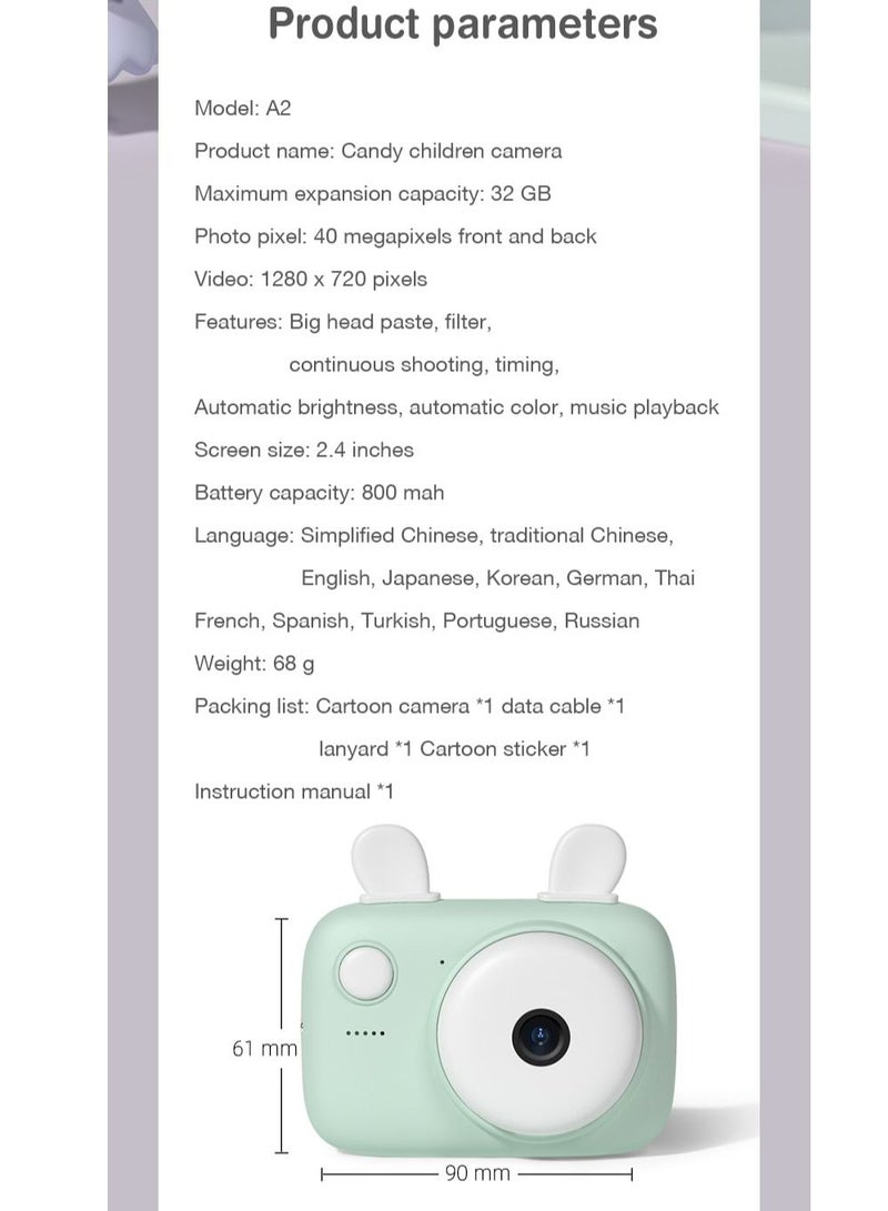 GULFLINK Kids Camera For Girls And Boys Pink - Image 5