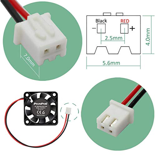 PLUSPOE 40mm Fan 24V, Ender 3 Fan Upgrade 24 Volt Fans 4010 Works for Ender 3 Pro 3X CR-10S for 3D Printer Humidifier Aromatherapy (2 Pack) - Image 5