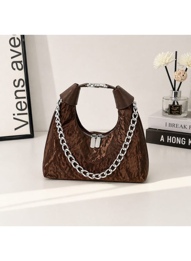 Sunstar YFNY7005 Designer Chain Handbag for Women – Stylish Shoulder & Crossbody Bag (22×20×10 cm) - Image 1