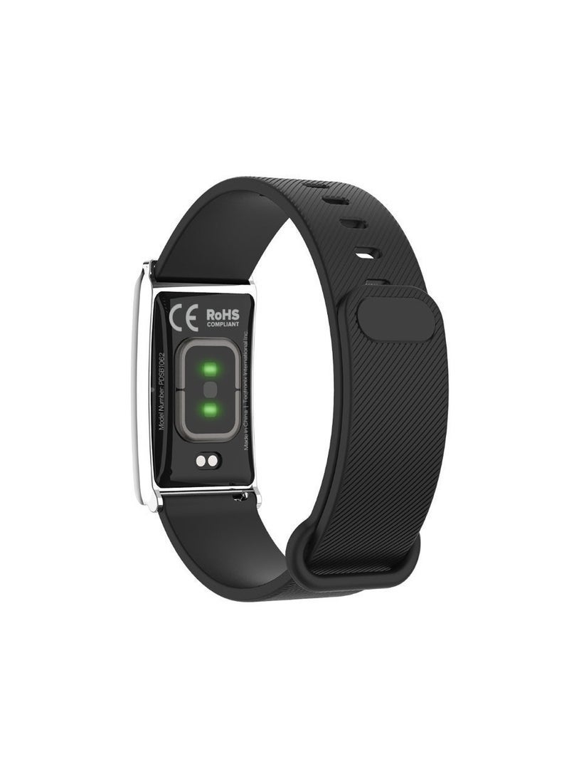 Porodo TrackFit Screenless Smart Fitband, Activity Tracker, Heart Rate Monitor, Blood Oxygen Monitor, Sleep Tracking, Bluetooth 5.4, IP68 Water Resistant, 30-Day Battery Life, Black - Image 4
