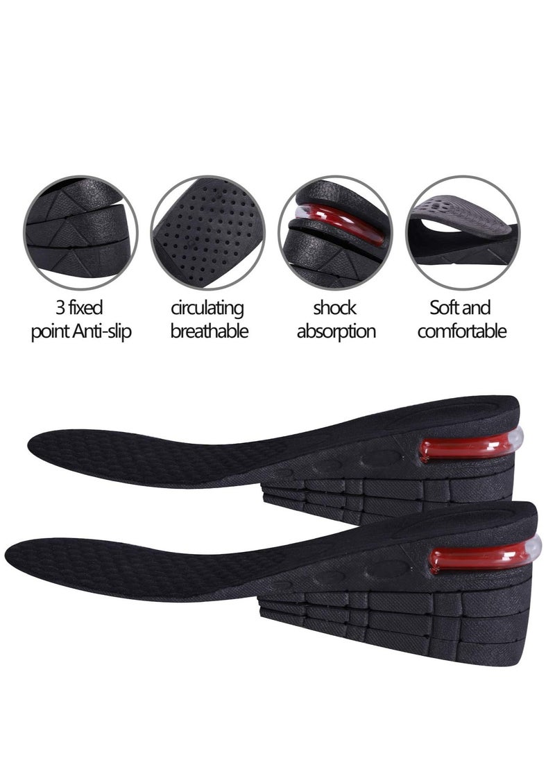 Increase Insoles Variable Height 4 Layer Black