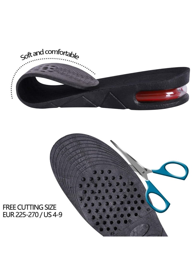 Increase Insoles Variable Height 4 Layer Black