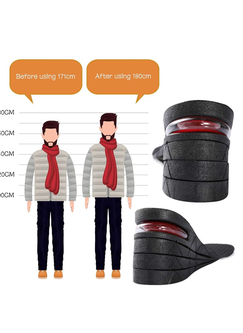 Increase Insoles Variable Height 4 Layer Black