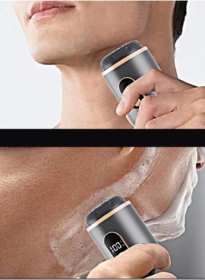General Mini Electric Razor,Aluminum Alloy Body,3D Floating Shaver Head,Type-C Charging,use for 45 Days,IPX7 Waterproof,Mini Portable Shaver,Travel Razor,Mini Shaver,Suitable for Home,Car,Trave (Black)  - Image 2