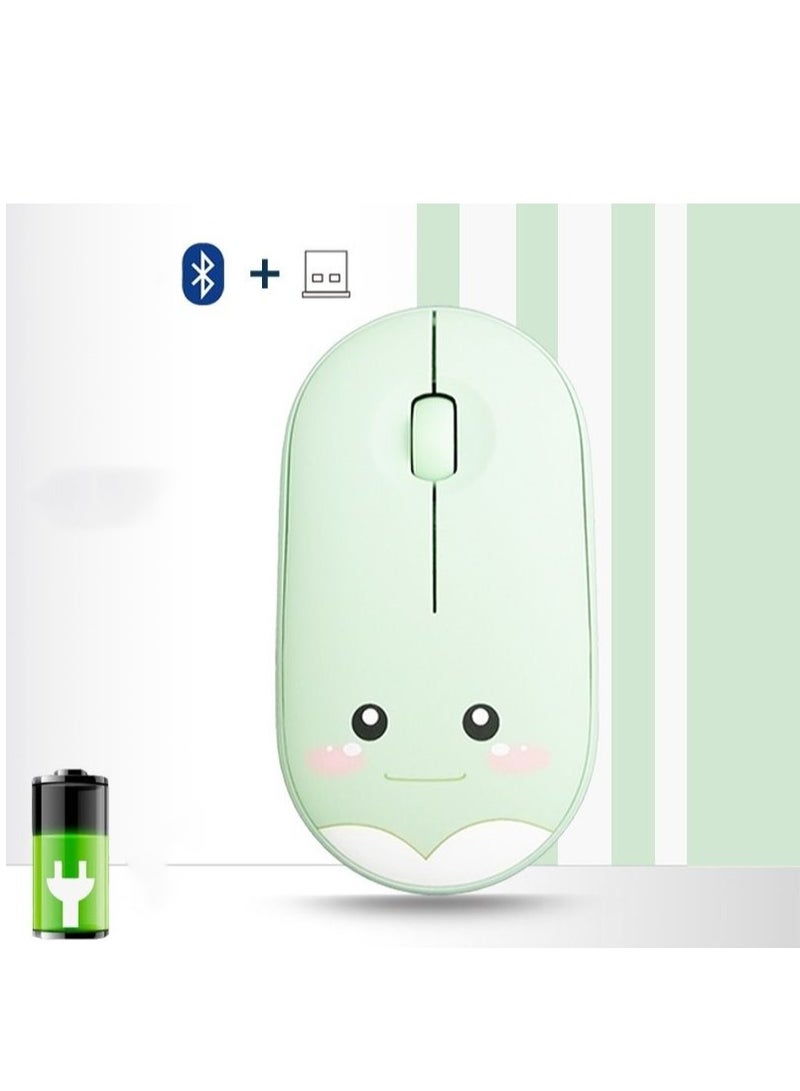 EBMINI Cute Bluetooth Dual Mode Silent Wireless Mouse