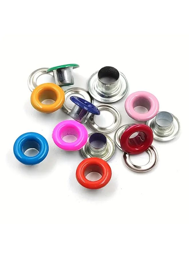 100 Sets 4mm Pink Metal Eyelets Grommets For Leathercraft DIY Shoes Belt Cap Bag Tags Clothes Scrapbooking - Image 4