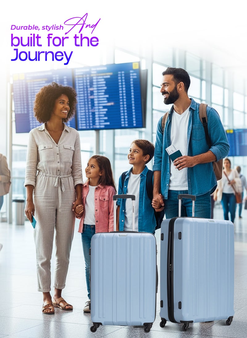 ستارجولد 4 عبوات من عربة أمتعة مقفلة ذات رقم دوار للجانب الصلب - Image 5