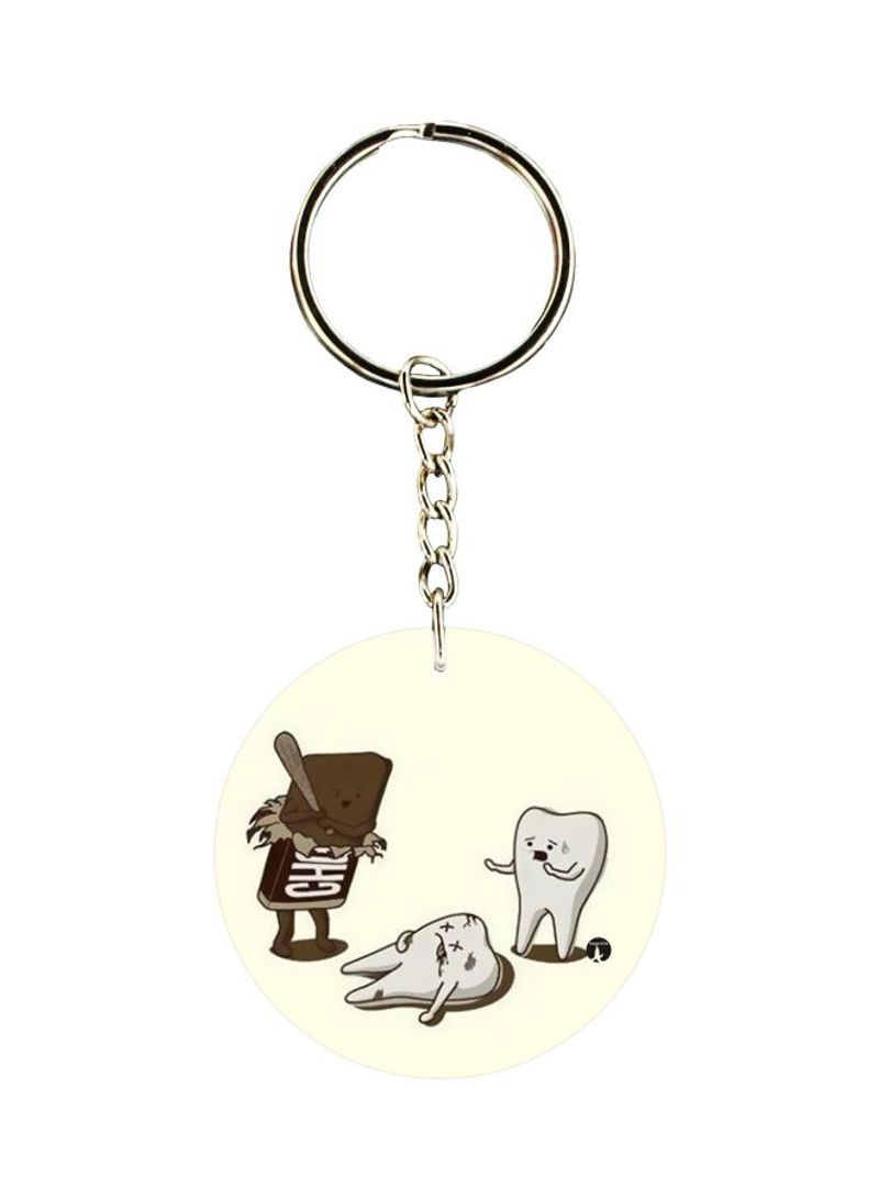 RKN Teeth Printed Keychain