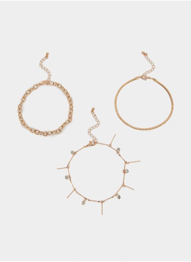 Styli - Set of 5 - Link Chain Anklets - Image 1