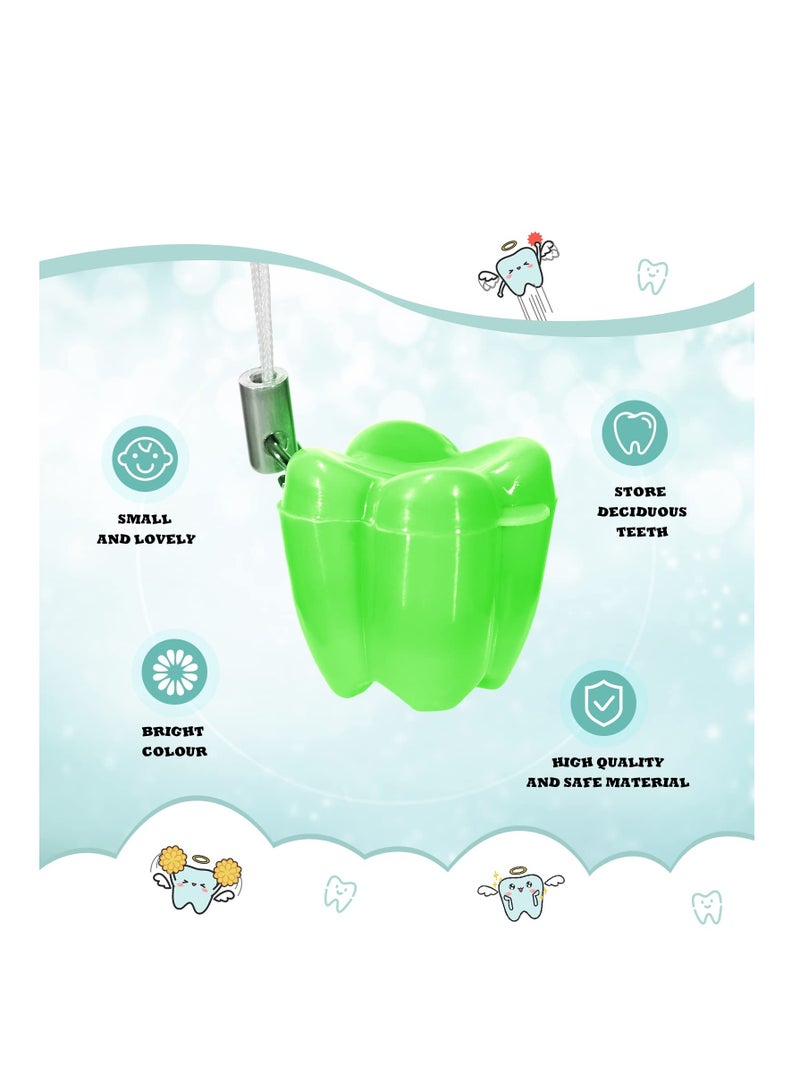 SOLARAE 30 قطعة من منظمات قلائد الأسنان المفقودة للأطفال، صندوق تخزين أسنان الحليب الجميل، صندوق حفظ الأسنان للأطفال، هدايا يوم الأطفال - Image 3
