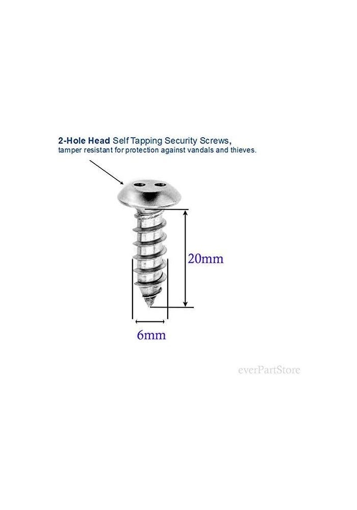 LFPartS Stainless Steel License Plate Security Screws - Image 4