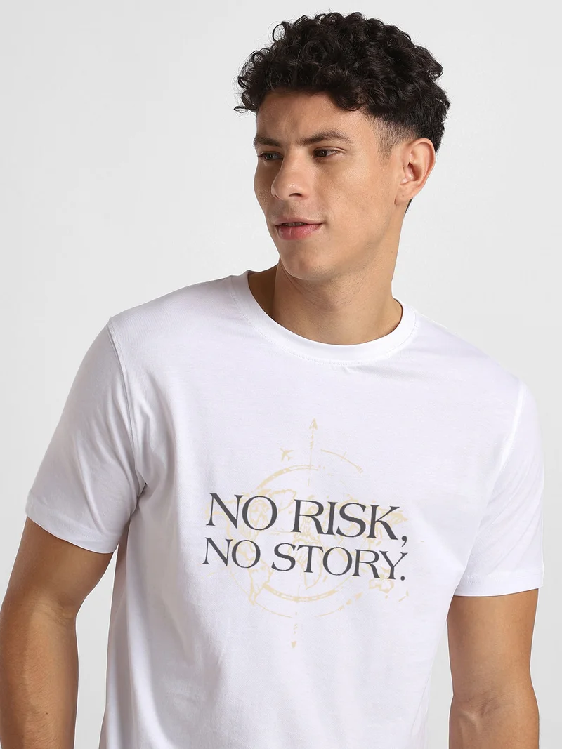 Nobero  Nobero Men Typography Printed T-shirt for Men | Best Price UAE