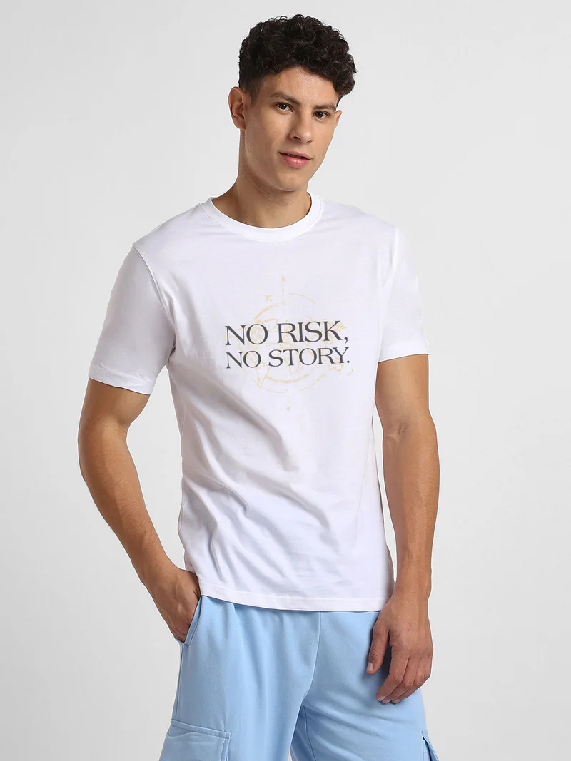 Nobero  Nobero Men Typography Printed T-shirt for Men | Best Price UAE