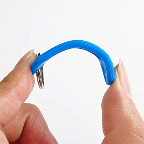 Eunhdet 150 Pack Plastic Key Tags with Labels, 10 Assorted Colors Key Labels Keychain Label Identifiers ID Tags with Split Ring - Image 5
