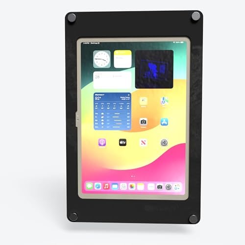 TABcare Acrylic Wall Mount Floating Frameless Display with Metal Standoff for iPad 10 10.9, 11 A16 Tablet (Black, iPad 10/11) - Image 2