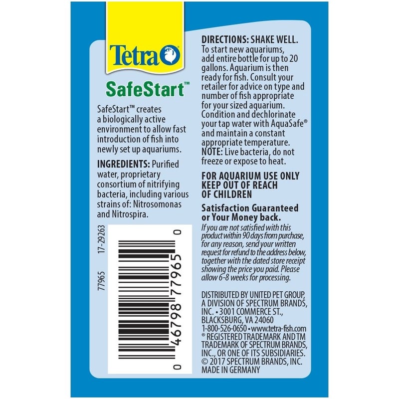 Tetra SafeStart, 3.38 Ounce, For Newly Set-Up Fish Aquariums - Image 2