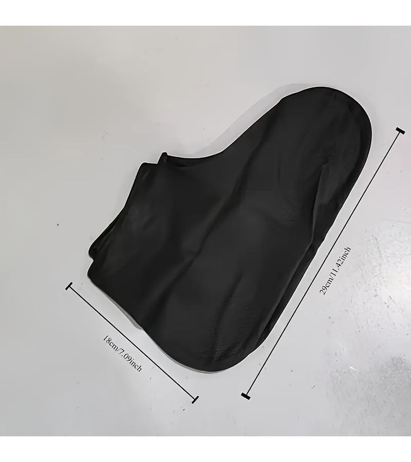 Yellow High Elastic Latex Rain Boot Covers Reusable Non Slip Outdoor - Image 3