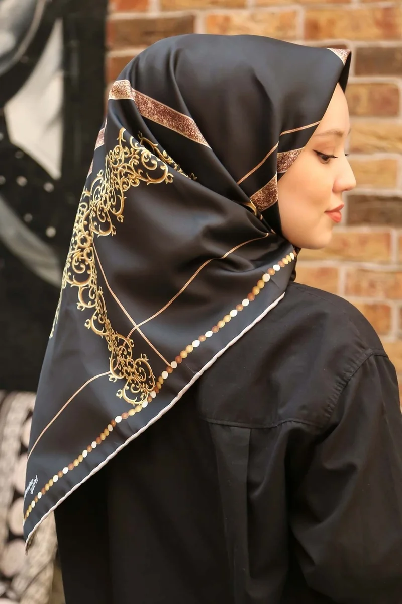 ARMINE 2022 Season 90X90 Sport Patterned Gradient Twill Scarf Suitable Scarf Model 3067-03