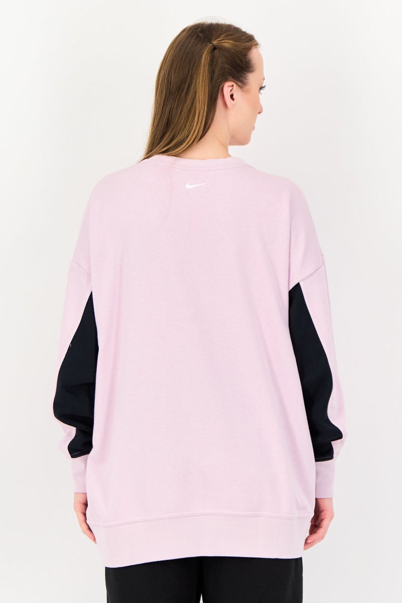Nike سويت شيرت خارجي فضفاض للنساء، بنفسجي فاتح - Image 3